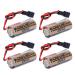 4 Pcs CR8. LHC 17450 3V Battery 2600mAh Non-Rechargeable Battery for Fuji FDK Battery Memory Backup Power Source Meter Battery