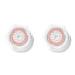 Clarisonic Radiance Facial Cleansing Brush Head Replacement | Skin Brightening Face Brush For Dull Skin | Suitable for Sensitive Skin with Travel Bag 2 Count (Pack of 1)