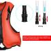 OMOUBOI Inflatable Snorkel Vest - Adult Swimming Jacket for Water Sports - Red - 90-220lbs - Buy Online on SooperMarket.com