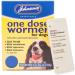 Johnson's EASY DOSE WORMER SIZE 2 (MEDIUM DOG) 2 TABLETS PER PACK 1 3 OR 6 PACKS (1 PACK)