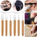 Dreadlock Crochet Needle Set - 6 Hooks with Interlocking Tool and Case - Buy Online on SooperMarket.com