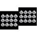 Beavorty 60 Pcs Eye Shadow Bottle Make up Packing Supplies Travel 3x3cmx2pcs Transparent Colorx2pcs