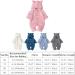 Knitted Hooded Romper Onesie | Baby Boy Girl Clothes | Long Sleeve | 0-6 Months | Light Blue-Hairball - Buy Online on SooperMarket.com