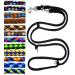 Dog leash double leash training leash for medium dogs up to 45 kg over 39 colors very stable (2.40 m black) 2.40 m black