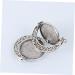 20 pcs Round Bezel Accessory with Pendants Trays Rotate Double-sided Pendant Trinket Keychain Alloy 2.5X2.5cmx2pcs As Shownx2pcs - Buy Online on SooperMarket.com