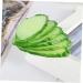 ORFOFE 6pcs Simulation Cucumber Slice Simulation Green Vegetable Green 6.50X3.00X0.50CM - Buy Online on SooperMarket.com