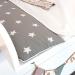 Puckdaddy Wrap Edition Frida 77x75 cm Diaper Pad - 100% Cotton Oeko-Tex Certified Gray Star Patterns Removable Terry for Easy Cleaning - Buy Online on SooperMarket.com