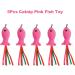 5Pcs Catnip Toy Set - Interactive Pink Fish & Feather Teaser for Kittens | Catnip Filled Plush Toys for Teething Chew Cat Wand Accessories - Buy Online on SooperMarket.com