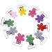 10 pcs. Pacifier suspender clips mini plum shape suspender pacifier clip holder ring inner diameter: 25 mm