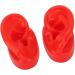 Pair of Red Silicone Human Ear Models for Acupuncture Display - Buy Online on SooperMarket.com