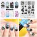 Alexnailart Nature Theme Nail Image Stamp Stencil #2 - Perfect Manicure Printing Tool for Stunning Nail Designs - Buy Online on SooperMarket.com