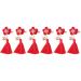 ABOOFAN 3 Pairs Bows Hair Clips Hair Clips for Bows Kids Barrettes for Hair Chinese New Year Hair Clips New Year Bobby Pin Girl Barrettes Clip Chinese Style Hairpin Candy Bag Child Tassel