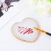 Gjinxi Resin Nail Art Palette Makeup Palettes Nail Mixing Palette Polish Color Mixing Plate Golden Edge Heart Shaped Nail Art Display Holder Display Board Heart Shape Cosmetic Mixing Tools - Buy Online on SooperMarket.com