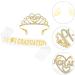 2023 Graduation Satin Sash and Tiara Kit - Glitter Rhinestone Crown for Graduation Party Decor - Buy Online on SooperMarket.com
