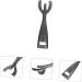 OFFSCH Steak Plate Fork Toaster Oven Pan Stainless Steel Frying Pan Metal Cooking Utensils Bowl Gripper Fajita Skillet Clip Stainless Frying Pan BBQ Clamps Cookware Holder BBQ Clips Black - Buy Online on SooperMarket.com