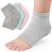 Exceart Silicone Gel Moisturizer Socks - Spa Treatment for Dry Feet | Breathable Toe-Free Design for Men & Women - Pink - Buy Online on SooperMarket.com