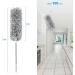 FUUNSOO Microfiber Duster with Extension Pole - 30-100 Inches | Bendable Head, Extendable for Cleaning High Ceilings, Fans, Furniture, Cobwebs | Interior Roof Cleaner - Buy Online on SooperMarket.com