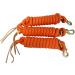 Set of 3 Green 9-Foot Nylon Lead Ropes with Leather Popper - Buy Online on SooperMarket.com