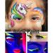 Go Ho Neon Face & Body Paint Palette - UV Glow in the Dark Water Activated Eyeliner for Halloween Makeup & Cosplay Costumes - Buy Online on SooperMarket.com