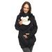 MijaCulture 3-in-1 Maternity Jumper for Baby Carrier Kangaroo Jacket 4132 Schwarz S Black S