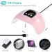 54W UV LED Nail Lamp - Gel Polish Dryer with 18 LEDs, 3 Timers, Auto Sensor, USB Port - Buy Online on SooperMarket.com