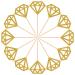 Cupcake Toppers 50 Pack Gold Glitter Diamond Ring Donut Toppers Cupcake Picks for Bridal Shower Engagement Party Decorations