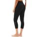 AFITNE High Waisted Capri Leggings for Women | Tummy Control Workout Pants with Pockets | X-Small Black - Buy Online on SooperMarket.com