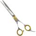 Sharf Gold Touch Pet Grooming Shear Kit - 7.5 Inch Straight & 6.5 Inch 42-Tooth Thinning Scissors - Buy Online on SooperMarket.com