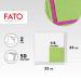 Fato Disposable Napkins 50 Pack - 33x33cm 2-Layer Apple Green - Ideal for Lunch & Buffets - 100% Pure Cellulose FSC Certified - Buy Online on SooperMarket.com