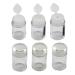 Cosmetic powder cans 6 pieces 10 ml of empty loose powder bottles mini refillable travel cosmetics container for glitter powder eyeshadow powder