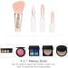 4 in 1 Makeup Brush Transparent Handle Portable Soft Hair Professional Eyeshadow Blush Uniform Coloring for Daily Use for Dating Party - Buy Online on SooperMarket.com