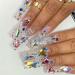 50pcs Colorful Pointed Bottom Nail Rhinestones - Multi Shapes for Nails & Crafts - Buy Online on SooperMarket.com