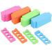 48pcs Sponge Toe Separators Pedicure Set for Nail Polish- Premium Nail Art Painting and Polishing Tool Kit 4 Funy Color 4Color-48Pcs