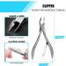 OosoFitt 7Pcs Stainless Steel Ingrown Toenail Clippers Set - Professional Toe Nail Nippers for Surgery Grade Manicure Pedicure - Silver - Buy Online on SooperMarket.com