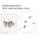 Natural Look Half False Wispy 3D Faux Mink Lashes - 7 Pairs C03 Pack | Clear Band Half Eyelashes in Various Lengths (6MM-15MM) - Buy Online on SooperMarket.com