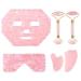 BAYDE Rose Quartz Roller Gouache Face Eye Mask for Face Lifting Anti-Wrinkle Natural Crystal Facial Care Tool 6in1 Set YICHENGYIN (Color : 6in1 Set)