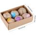 Handmade Spa Aromatherapy Bath Bomb Set | 6pcs Moisturizing Essential Oil Bath Balls for Relaxation and Dry Skin Relief - Buy Online on SooperMarket.com