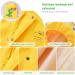 Barakara Kids Waterproof Rain Poncho - Lightweight Hooded Rain Jacket with Reflective Safety - Yellow B XL - Buy Online on SooperMarket.com