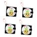 Abaodam 4 pieces fabric book children's stuff book Playosmo -white toy for toddlers fabric books for babies children's toys educational toys manual children's book