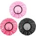 Auban Adjustable Reusable Extra Large Shower Cap - Waterproof Bathing Cap for Women - 3 Colors (Pink, Rose Red, Black) - Buy Online on SooperMarket.com