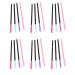 LEORX 200pcs Silicone Eyelash Brushes Disposable Mascara Applicator Wands Brush for Lash Extensions (Colorful)