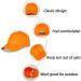 LANGZHEN 100% Cotton Kids Plain Baseball Cap Hat | Adjustable Sun Hat for Girls Boys 2-4 Years | Classic Orange - Buy Online on SooperMarket.com