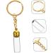 Mini Refillable Glass Bottle Pendant Perfume Keychain - Travel-Friendly Zinc Alloy Key Fob - Buy Online on SooperMarket.com