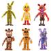 6PCS Night Bear Mini Figures Night Bear Cake Toppers Cake Decoration Mini Freddy's Figures Set for Boys Girls Birthday Party Babay Showers Celebration Supplies