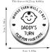 New Parents Decision Coin - Stainless Steel Flip Coin for Funny New Baby Gift - Mum Dad Gifts - Silver - Buy Online on SooperMarket.com