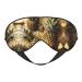 Gold Glitter Pineapples Fruit Soft Sleep Eye Mask Female Breathable Eye Patch Perfect for Travel and Relaxation
