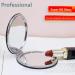 Zcooooool Round Folding Makeup Mirror 8CM - Professional Double-Sided Compact Mirror, PU Surface, Handbag Mirror, White - Buy Online on SooperMarket.com