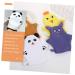 NOLITOY 4pcs Animal Shaped Exfoliating Bath Loofahs & Wash Mitts - Soft Polyester Shower Sponges for Kids - Gentle Body Massage & Cleansing - Buy Online on SooperMarket.com