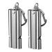 Wanyi emergency whistle signal pipe loud 2 pieces of trill whistles according to emergency 150db referee pipe coaching pipe sports pipe with keychain stainless steel 304