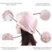 Lenaqueen 100% Silk Night Cap for Women - Pink Silk Sleep Bonnet with Elastic Band - Buy Online on SooperMarket.com